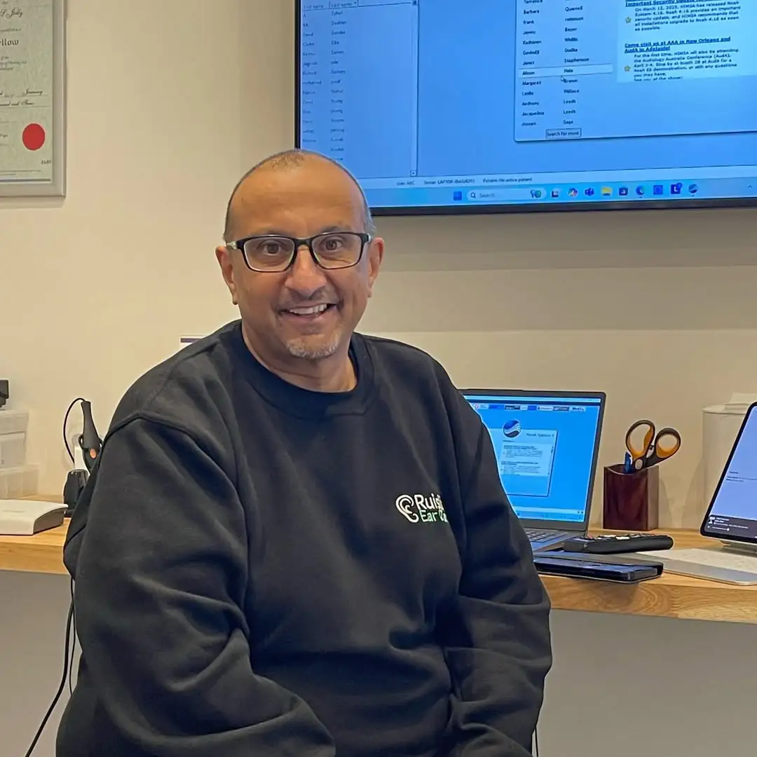 paul jolly after doing an ear wax removal in Ruislip