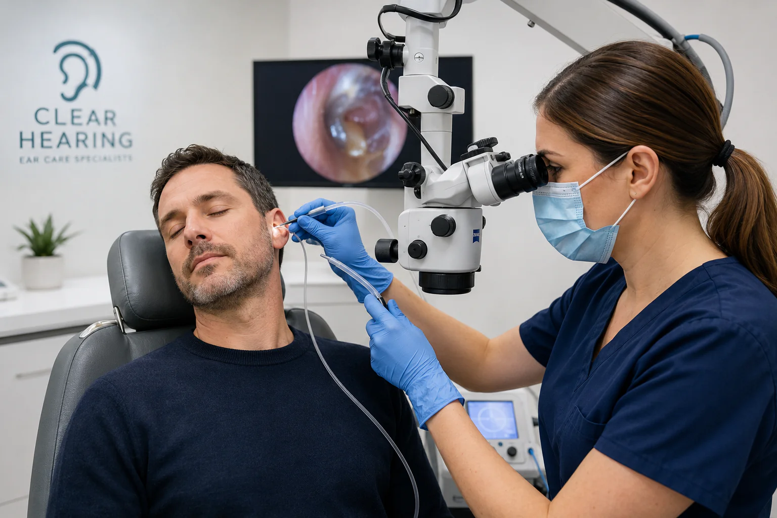 microsuction ear wax removal